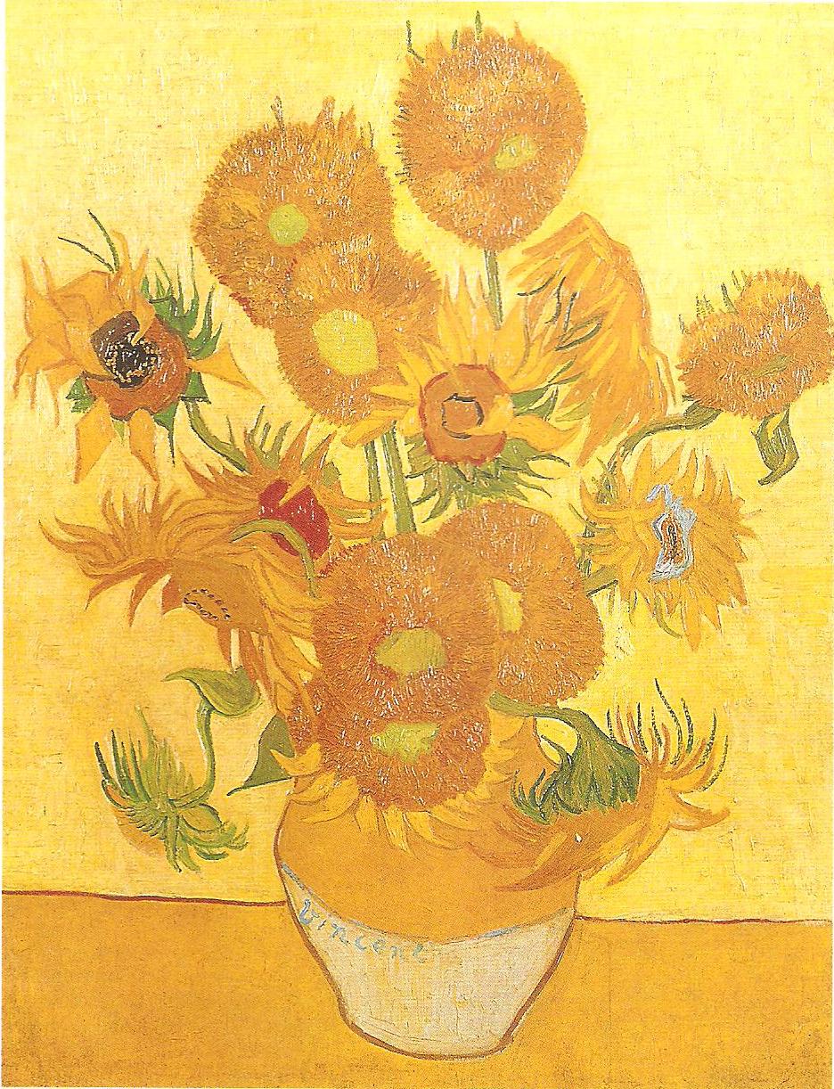 Natura morta con girasoli-autunno-Van gogh